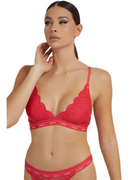 Guess Women's Bralette Bra Red/Coral