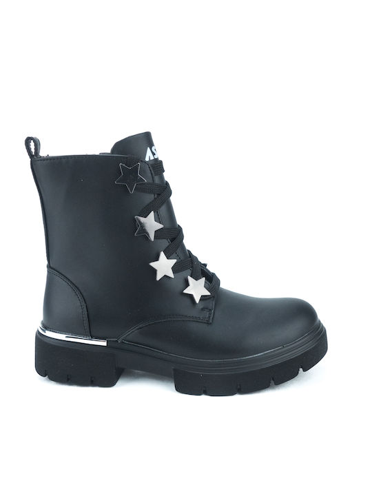 Kids Boots with Laces Black