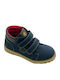 Anatomical Kids Boots with Velcro Blue