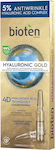Bioten Hyaloronic Gold Ampoules Hidratant Serum Față 7x3ml