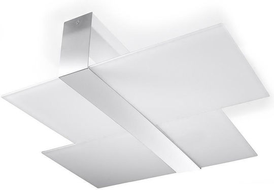 Sollux Massimo Plafonieră de Tavan 66buc Argintiu cu Soclu E27