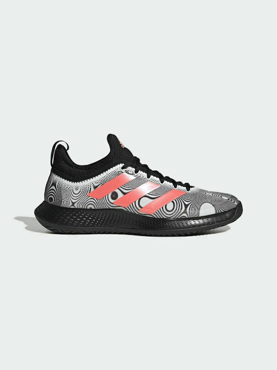 Adidas Defiant Generation Ανδρικά Παπούτσια Τένις για Όλα τα Γήπεδα Cloud White / Acid Red / Silver Metallic