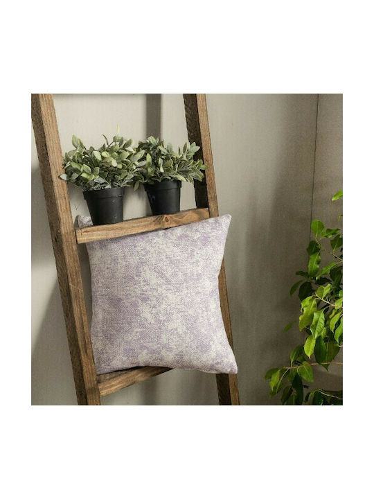 Teoran Teoran Decorative Pillow Case Meazza 100% Cotton Lilac 43x43cm