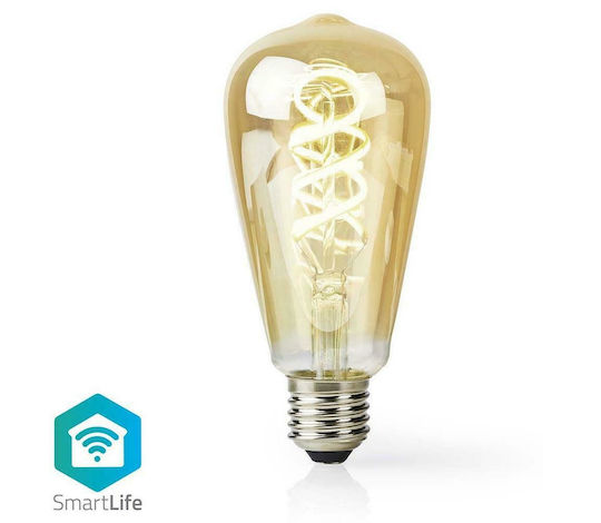 Nedis Смарт крушка LED 4.9W за фасунга E27 и форма ST64 Регулируем бял цвят 360лм Димируем