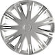 AMiO Car Hubcap Set Hubcap Spark 14" 4pcs Silver