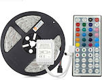 LED Strip Power Supply 12V RGB Length 5m and 60 LEDs per Meter with Remote Control SMD5050