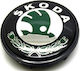Zero-Wheel Wheel Center Cap Skoda with 65mm Internal Diameter Black 1pc