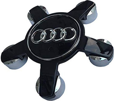 Zero-Wheel Τάπα Κέντρου Ζάντας Audi A4-A5-A6-A7-A8-Q5-R8-S4-S5 Μαύρο 1τμχ