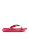 Cubanitas Frauen Flip Flops in Burgundisch Farbe