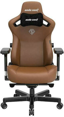 Anda Seat Kaiser 3 XL Artificial Leather Gaming Chair with Adjustable Arms Bentley Brown