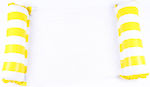 Στρώμα με 2 Φουσκωτά Μαξιλάρια & Δίχτυ Κίτρινο 115cm