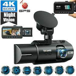 Toguard CE67 Камера DVR за Автомобил 4K със Дисплей 3" GPS