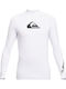 Quiksilver All Time UPF 50 Men Long Sleeve Sun Protection Shirt White