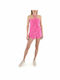 Kendall + Kylie Women's Sleeveless One-piece Shorts Pink