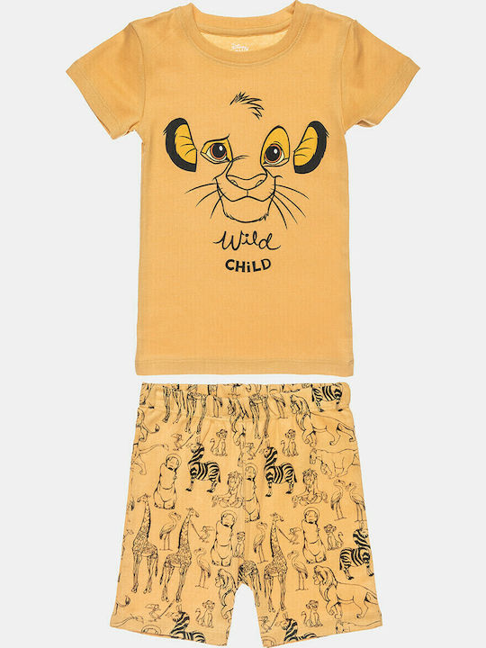 Alouette Kids' Pajamas Summer Cotton Yellow