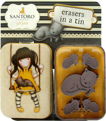 Santoro Eraser for Pencil and Pen 1pcs Yellow