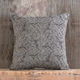 Rythmos Decorative Pillow Case Xaviera From 100% Cotton Gray Brown 40x40cm
