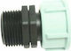Palaplast 3215/0202 Schlauchverschraubung mit Männlich-weiblich Gewinde 19mm