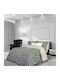 Greenwich Polo Club Duvet Cover Set Cotton Satin Queen with 2 Pillowcases 220x240 2123 Ecru / Black