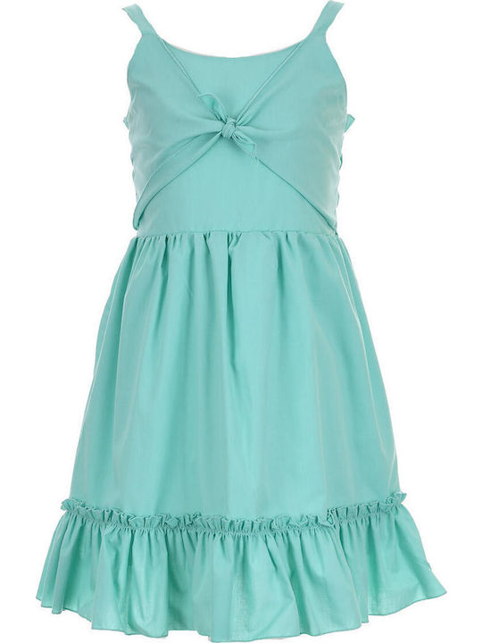 M&B Kid's Fashion Παιδικό Φόρεμα Τιρκουάζ M&B Kid's Fashion Παιδικό Φόρεμα Τιρκουάζ