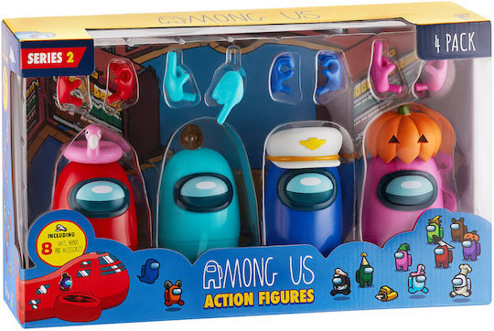 PMI Action Figures (4 Pack) Among Us (Διάφορα Σχέδια)
