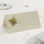 Butterfly Ivory/Gold 10τμχ