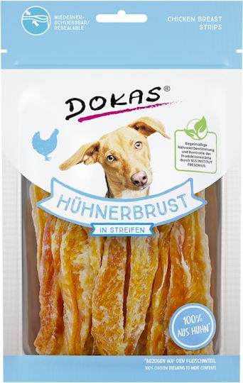 Dokas Breast Strips Λιχουδιές Σκύλου με Κοτόπουλο 70gr