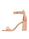-CAB07 Leather Sandals Salmone