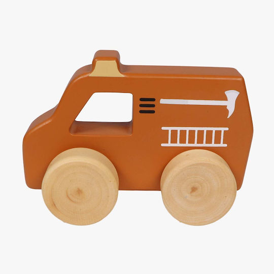 Tryco Wooden Fire Truck Vehicle for 3+ Months