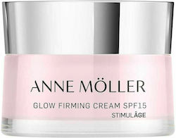 Anne Moller Glow Firming Ενυδατική & Αντιγηραντική Κρέμα Προσώπου με SPF15 για Κανονικές/Μικτές Επιδερμίδες με Βιταμίνη C 50ml