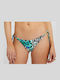 Bikini Slip with Ties Animal Print
