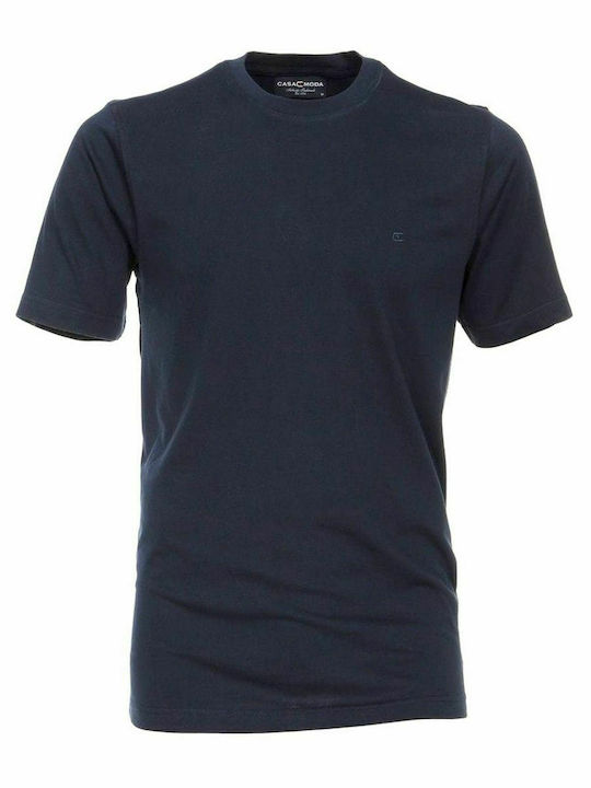 CASA MODA Men's blue navy short-sleeved t-shirt (up to 7XL)
