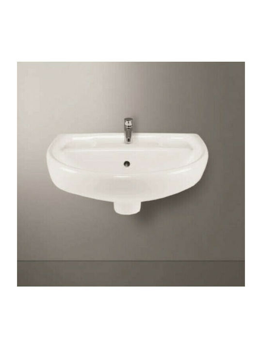 Inter Ceramic ICC 4030 An der Wand montiert Wandhängendes Waschbecken Porzellan 42x31.5x16cm Weiß