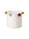 Kikadu Children's Folding Storage Basket made of Fabric Organic White 40x40x40cm 1pcs