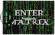 Pyramid International Πατάκι Εισόδου Μοκέτα Enter The Matrix Πράσινο 40x60εκ.