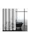 Saint Clair 114 Fabric Shower Curtain 180x200cm Silver