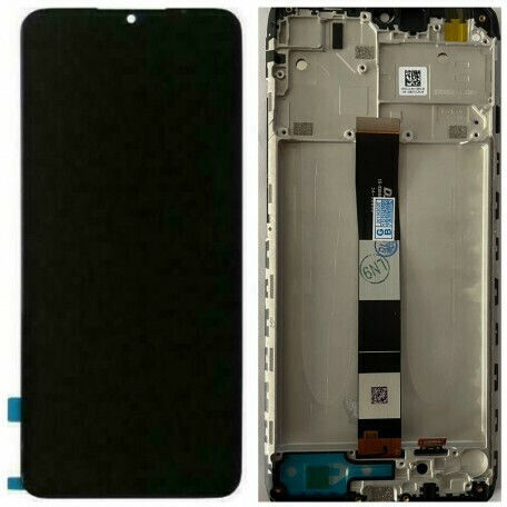 Οθόνη Grade A mit Touch-Mechanismus und Rahmen für Redmi 9A/9C (Schwarz)