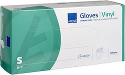 Abena Classic Γάντια Βινυλίου Χωρίς Πούδρα σε Διάφανο Χρώμα 100τμχ