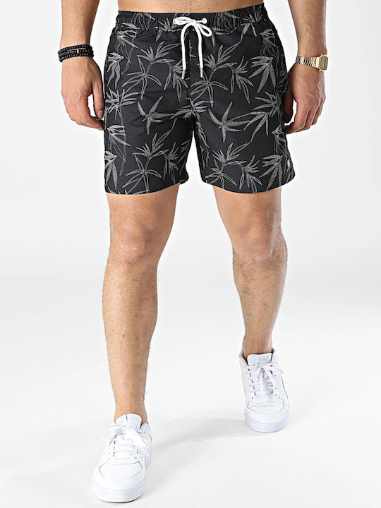 Tom Tailor Ανδρικό Μαγιό Σορτς Μαύρο Floral