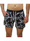 Guillaume Men's Swimwear Shorts Black with Patterns