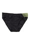 Herren-Bademode Slip Schwarz mit Mustern