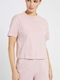 Guess V2GI06K8HM0 Summer Women's Cotton Blouse Short Sleeve Pink V2GI06K8HM0-G6X8