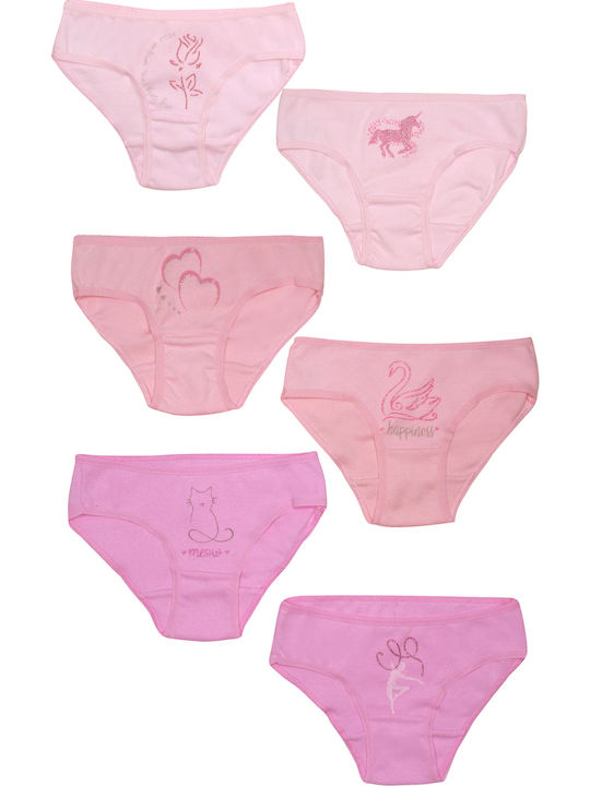 Pretty Baby Set pentru copii cu chiloței Roz 6buc