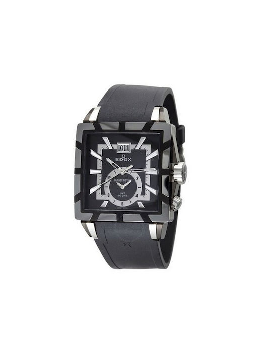 Edox Men Black Dial Fixed Band Watch (62002.357.NIN)