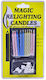 Simple Birthday Candle Regular Multicolored 10pcs