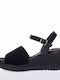 Ragazza Damenplattformen Black Suede