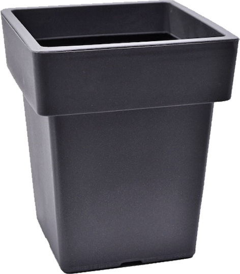 Et Plast Αναΐς Γλάστρα Πλαστική Ανθρακί 33x33x42εκ.