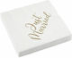 Party Napkins Just Married White 16pcs