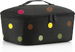 Reisenthel Insulated Bag Handbag Dots 4.5 liters L28 x W12 x H22.5cm. Black