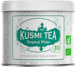 Kusmi Tea Alb Ceai Produs organic Tropical 90gr 1buc